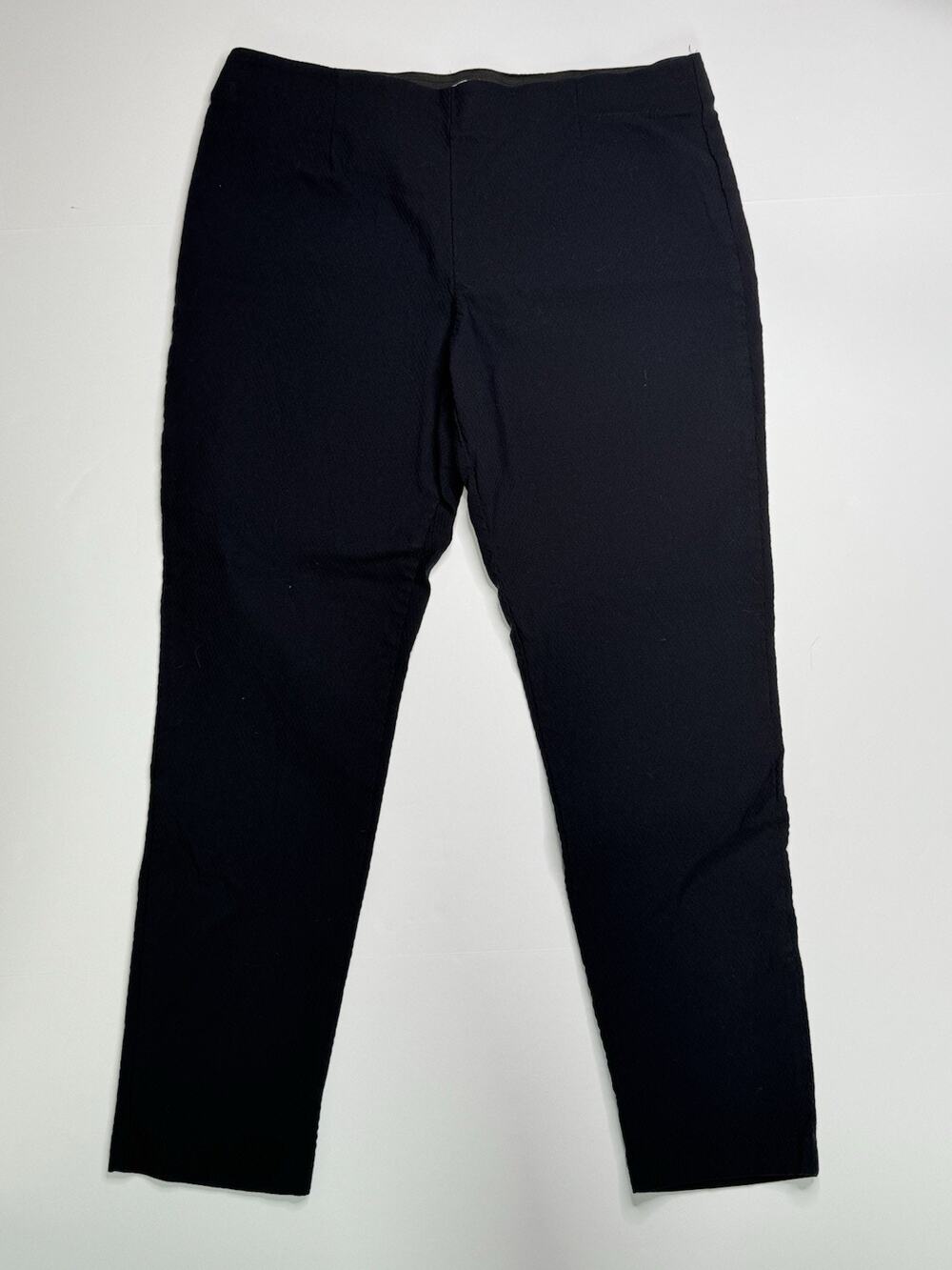 Calvin Klein Women’s Size 14 Black Pull On Straight Leg Dress Pants Stretch